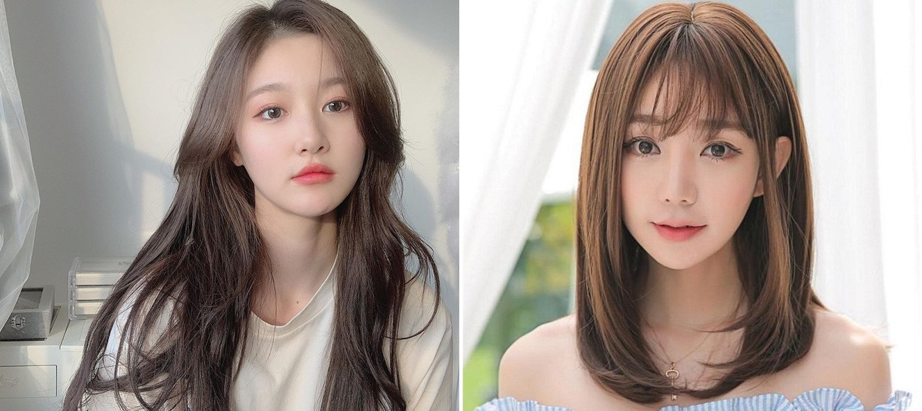 Tóc layer duỗi cụp đuôi trẻ trung và thanh lịch