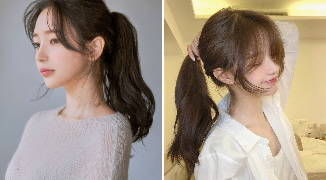 Tóc layer mái bay hiện đại cho mặt tròn