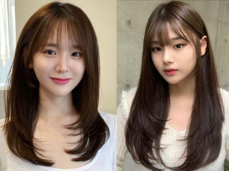 Tóc layer mái thưa "hack tuổi"