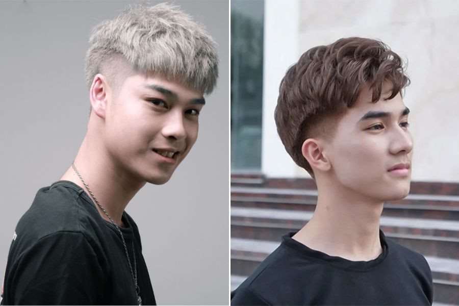 Tóc layer nam ngắn uốn nhẹ phong cách Hàn Quốc