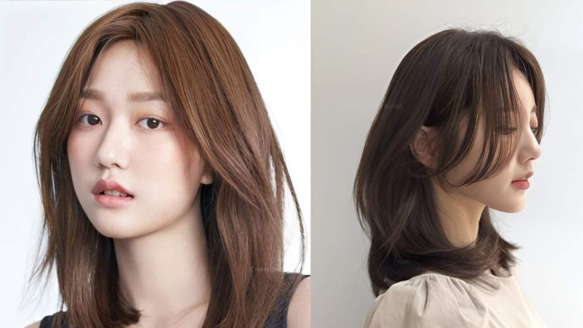 Tóc layer nữ mái dài thanh thoát tôn lên nét mặt