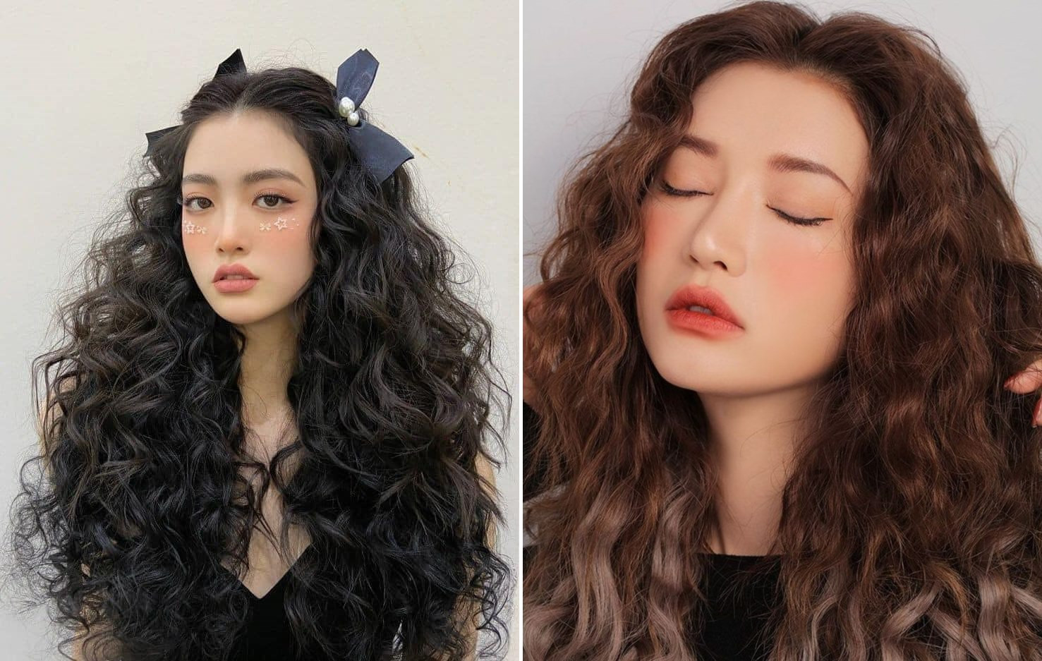 Tóc layer uốn kiểu con sâu năng động và thú vị