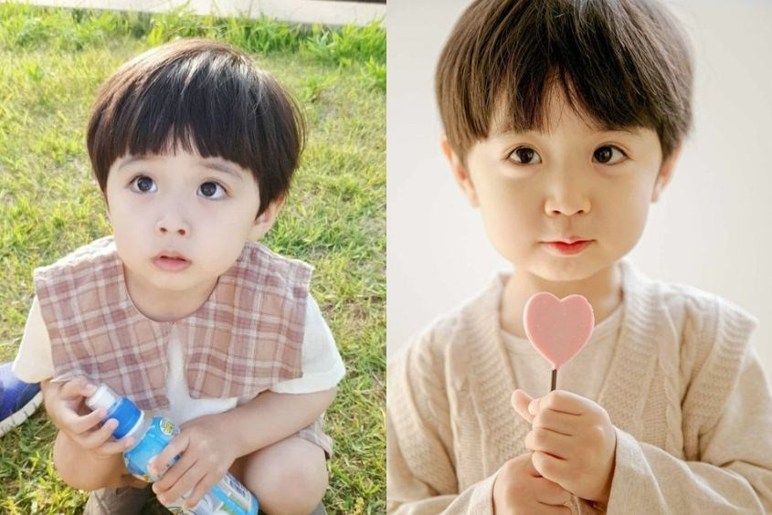 Tóc mái ngang đơn giản nhưng cực kỳ đáng yêu cho bé trai 5 tuổi