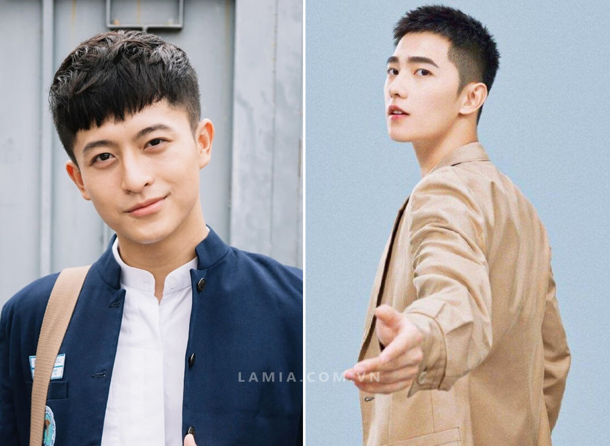 Tóc mái ngố cho nam mặt dài