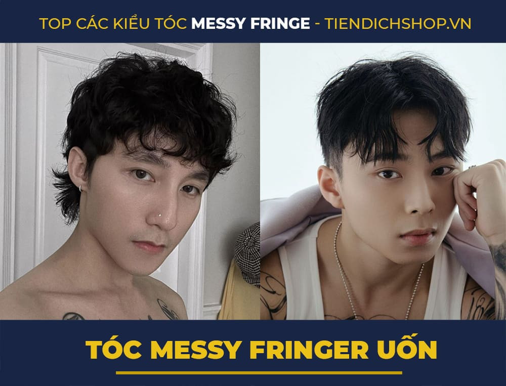 Tóc Messy Fringe Uốn