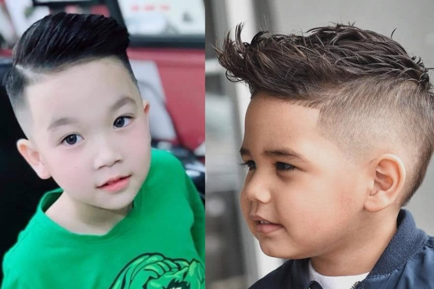 Tóc mohican mái dài cho bé trai ấn tượng, phong cách