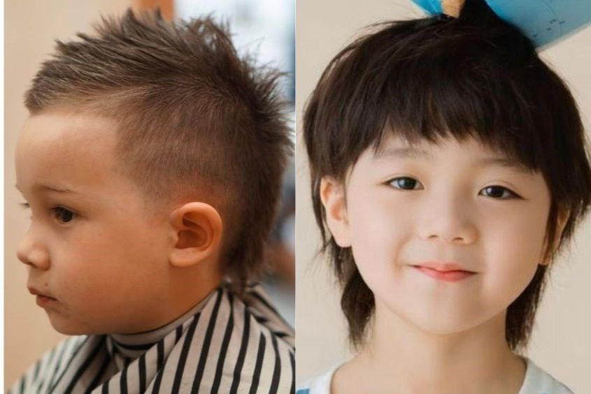 Tóc mullet cá tính và lãng tử cho bé trai 5 tuổi