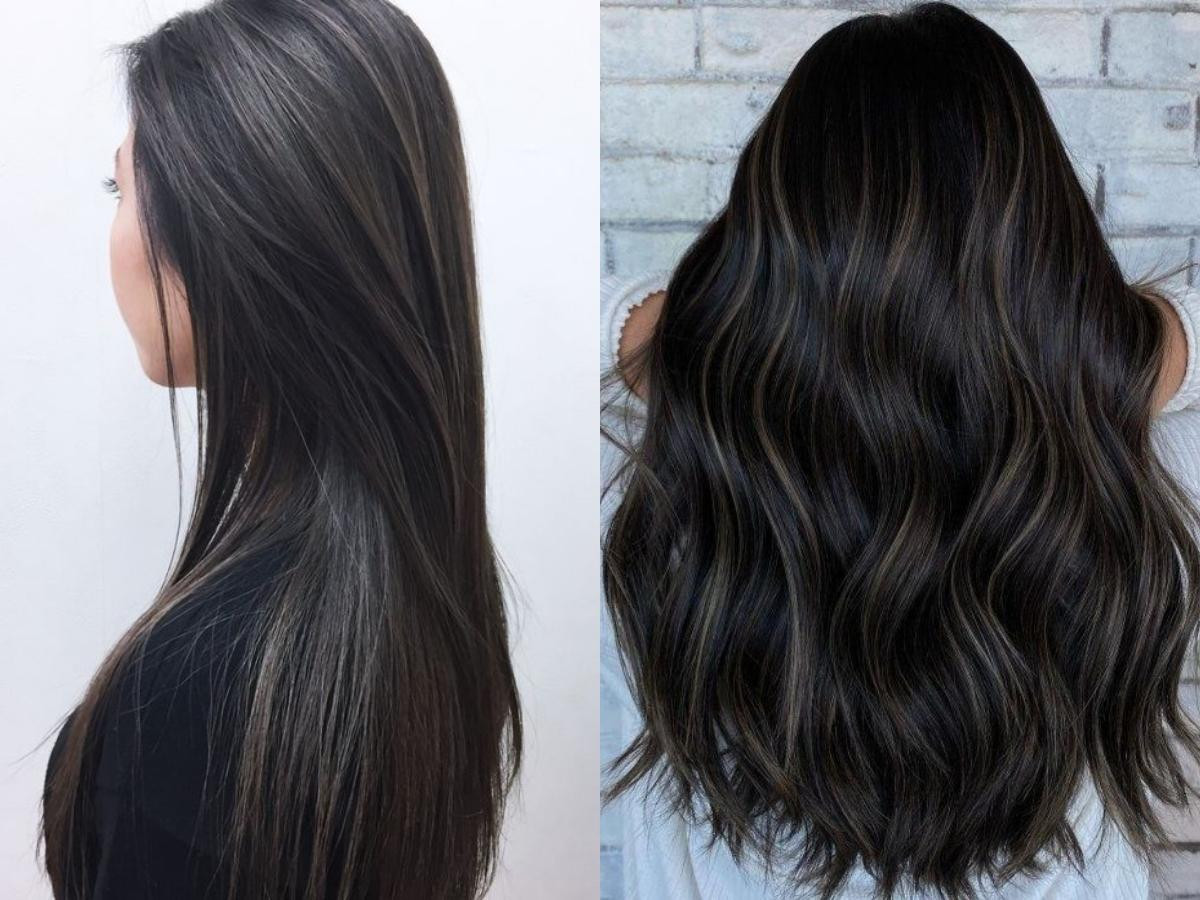 Tóc nam Balayage với các tông màu nâu khói trầm ấm