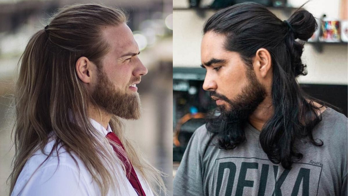 Tóc nam dài buộc đẹp cột nửa đầu phong trần