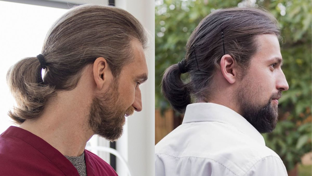 Tóc nam dài buộc đẹp đuôi gà năng động