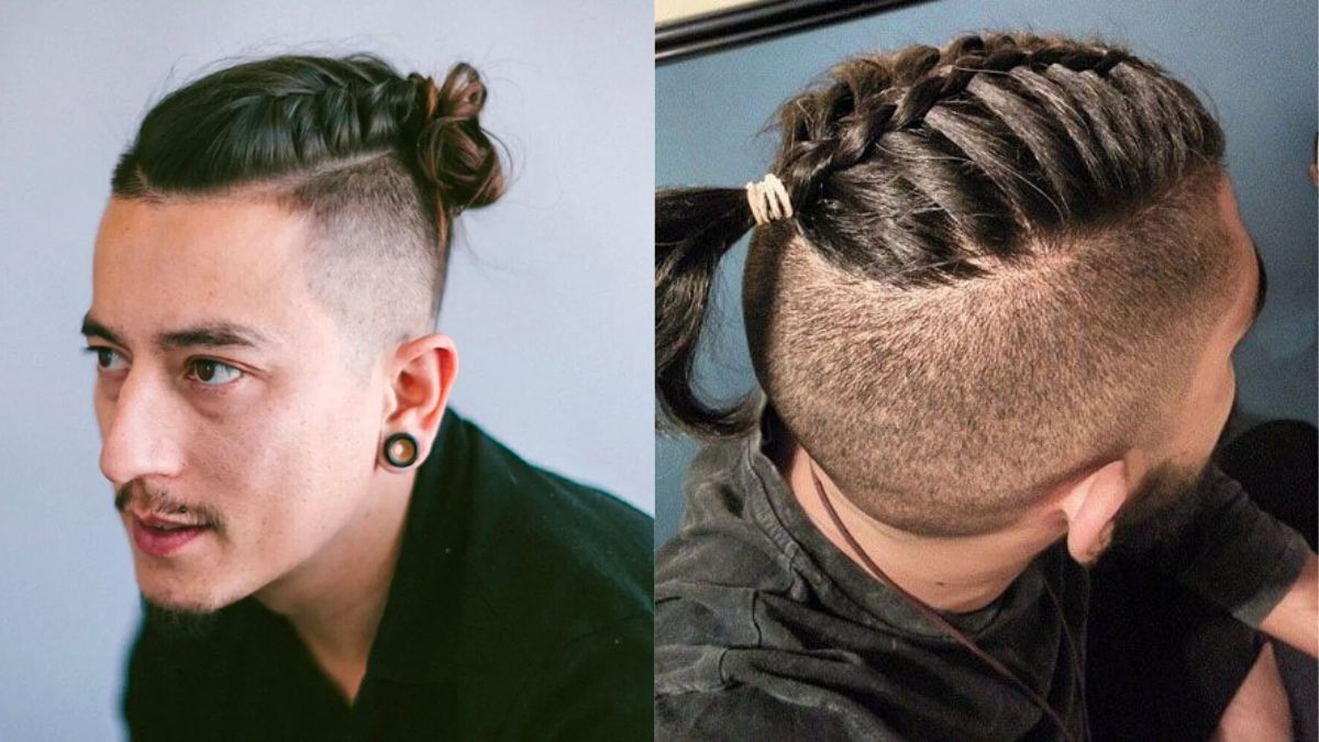 Tóc nam dài buộc đẹp kiểu Mohican cá tính