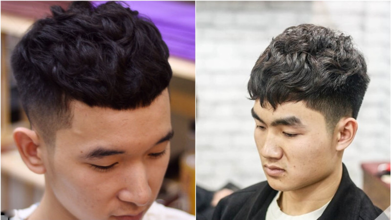 tóc nam ngắn xoăn đa năng, phù hợp với mọi lứa tuổi và khuôn mặt