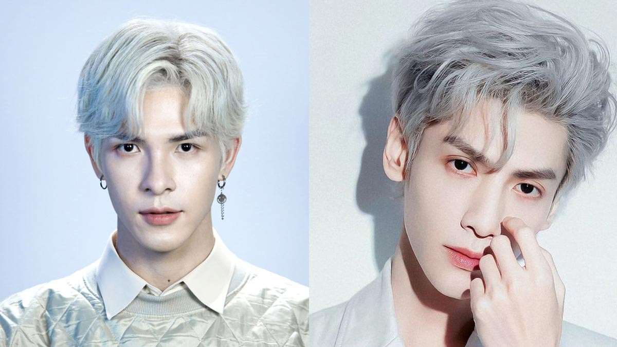 Tóc nam side part 7/3 ngắn nhuộm xám khói