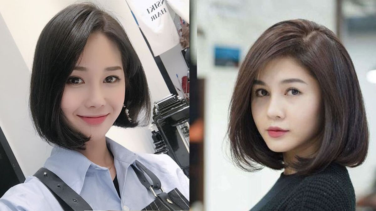 Tóc ngắn 7 3 nữ cho mặt trái tim