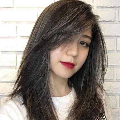 Tóc ngắn 7 3 nữ cho mặt tròn