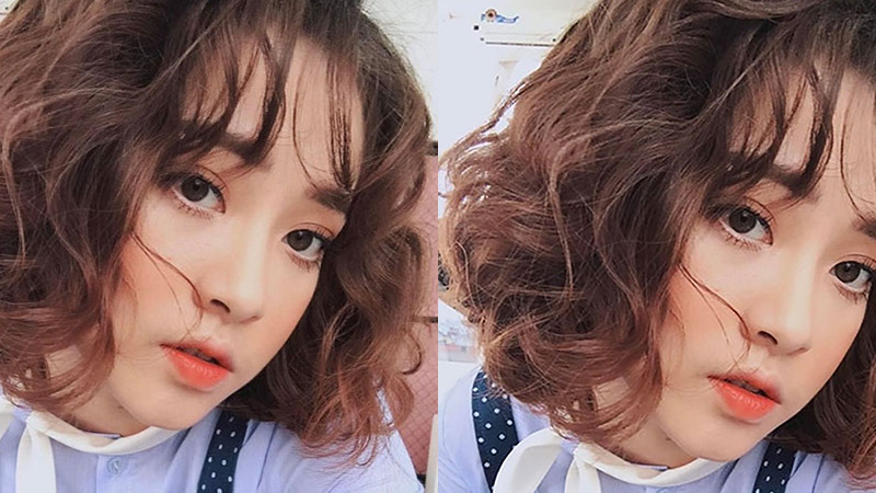 Tóc ngắn bob xoăn cả đầu tự tin