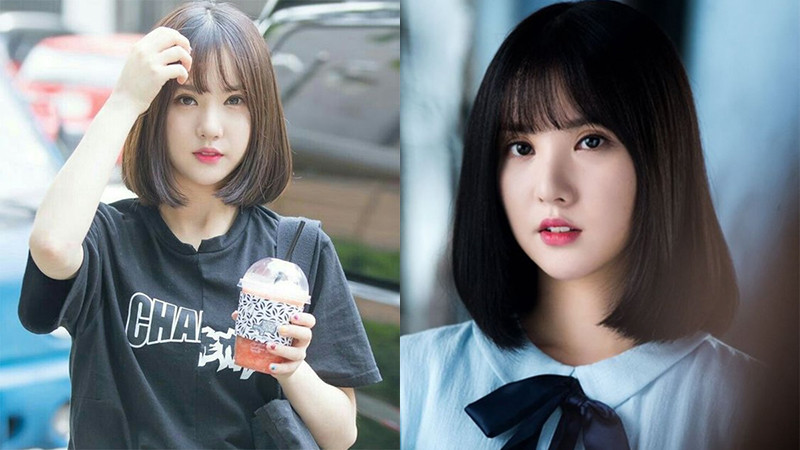 Tóc ngắn duỗi cụp tự nhiên và nữ tính