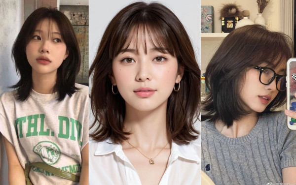 Tóc ngắn hush cut cổ điển trên vai