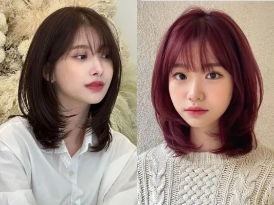 Tóc ngắn layer ngang vai trẻ trung cho U45