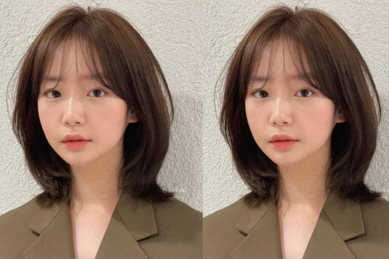 Tóc ngắn layer nữ cho gương mặt tròn