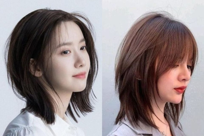 Tóc ngắn layer nữ cho mặt vuông thêm mềm mại