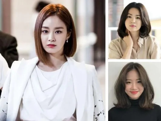 Tóc ngắn mái dài thanh lịch che khuyết điểm