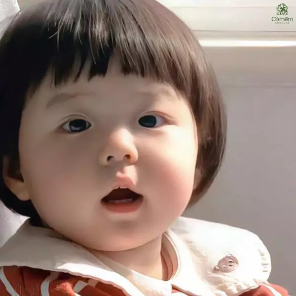 Tóc ngắn mái ngố cho bé gái