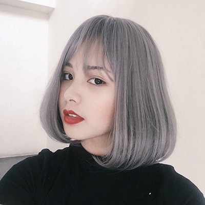 Tóc ngắn nhuộm dễ thương