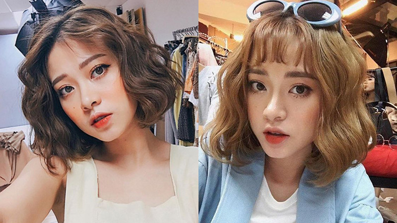 Tóc ngắn sóng nước duyên dáng