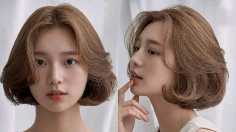 Tóc ngắn uốn chữ C sành điệu