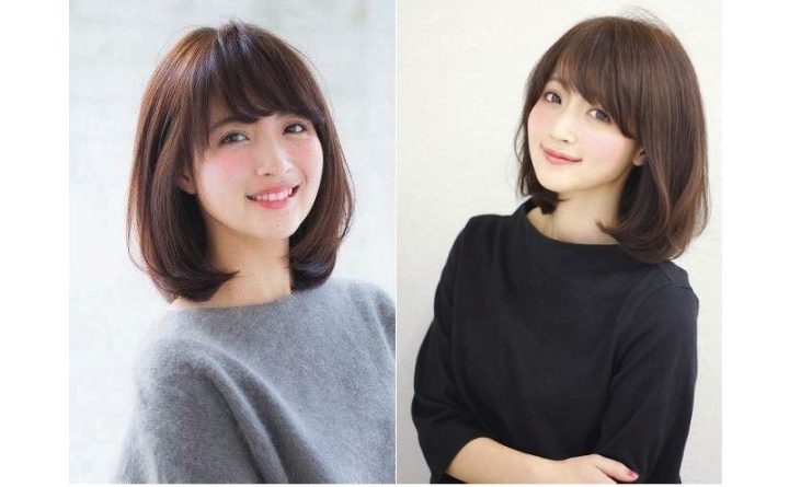 Tóc ngắn uốn cụp bấm phồng