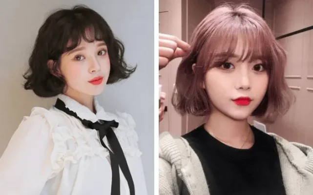 Tóc ngắn uốn phồng chân tóc bồng bềnh