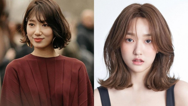 Tóc ngắn uốn xoăn duỗi phồng