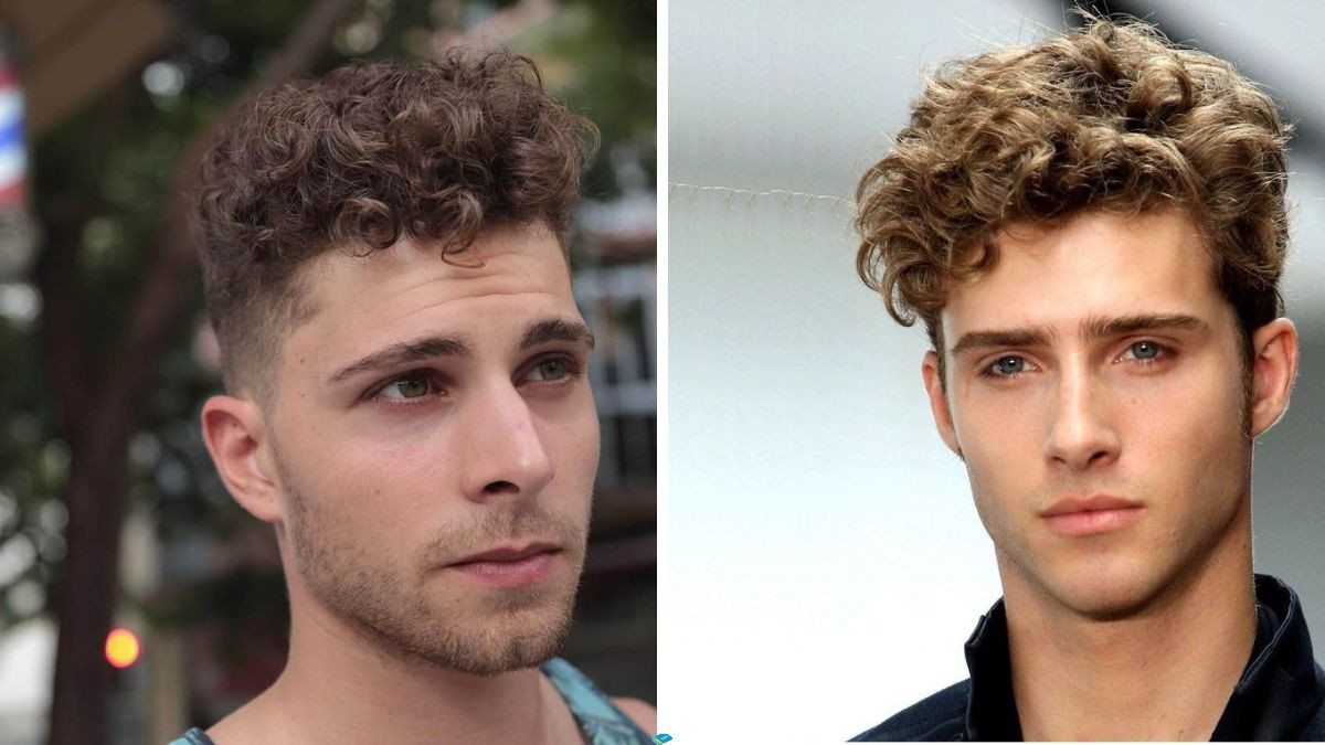 Tóc ngắn uốn xoăn nam kiểu Pháp sang trọng