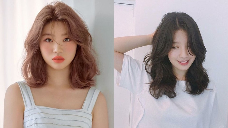 Tóc ngắn uốn xoăn sóng nước