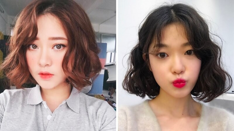 Tóc ngắn xoăn retro cổ điển và sang trọng