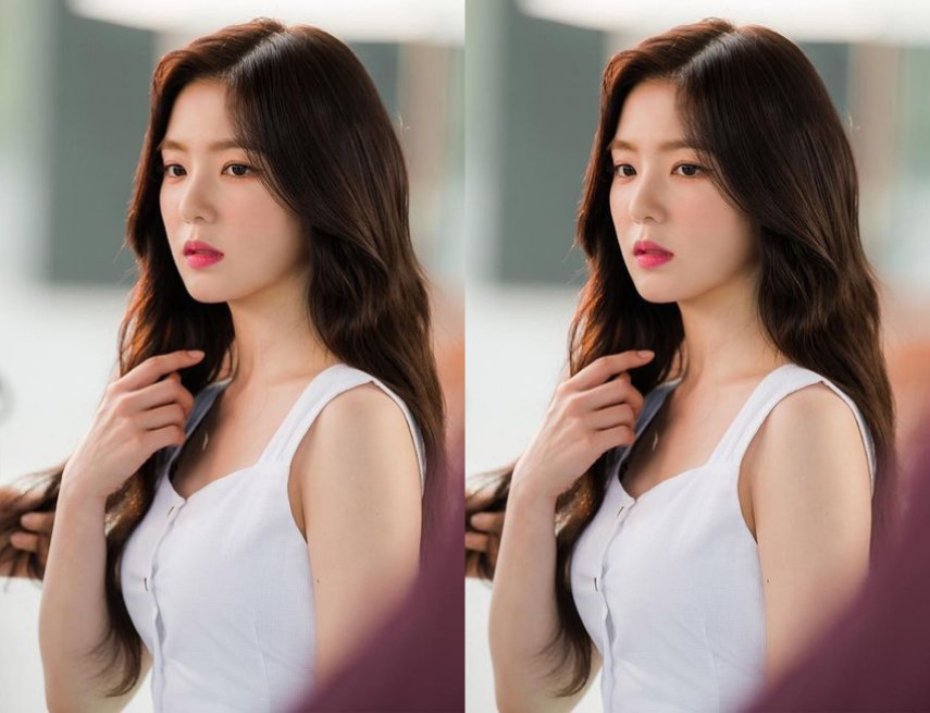 tóc ngang lưng uốn đuôi nhẹ cho cô nàng mặt tròn