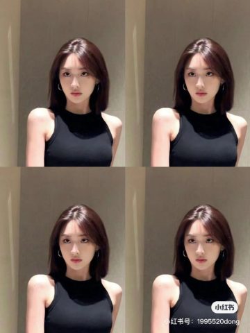 tóc ngang vai bồng bềnh