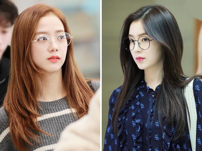 Tóc ngang vai phù hợp cho mặt tròn đeo kính