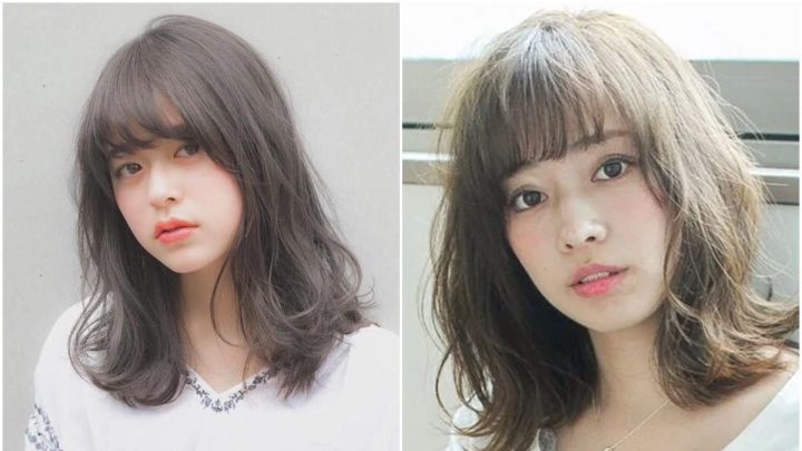 Tóc ngang vai uốn lơi nhẹ nhàng