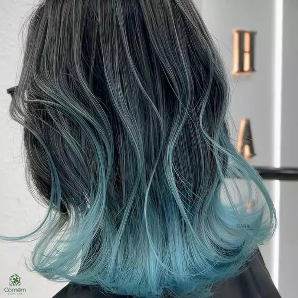 Tóc ombre hồng tím cá tính, sành điệu