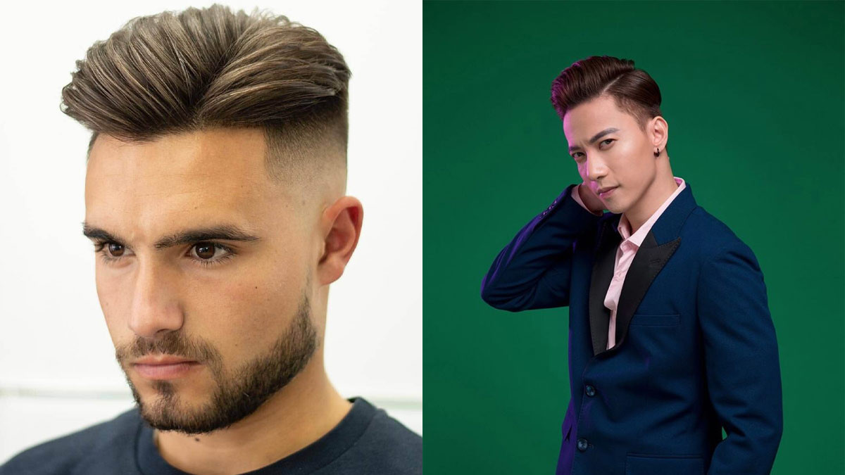 tóc side part 7 3 uốn vuốt ngược sành điệu, lịch lãm