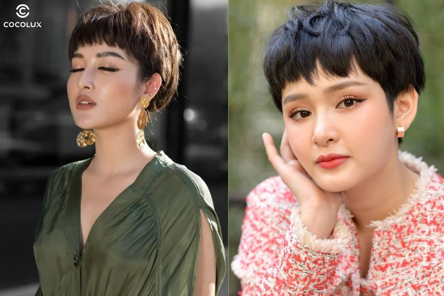 Tóc tém nữ duỗi phồng ôm mặt, che khuyết điểm hiệu quả