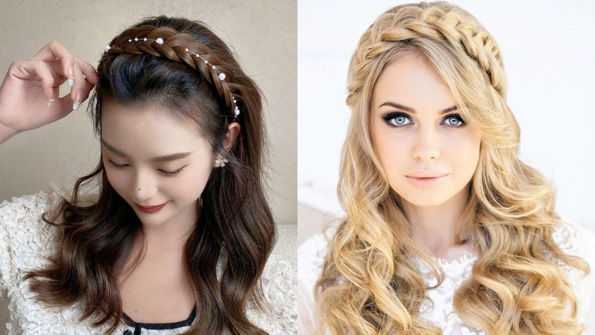 Tóc tết giả băng đô tinh tế