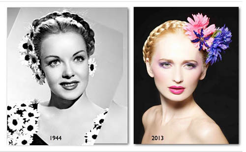 Tóc tết vương miện quý phái, mang lại vẻ đẹp dịu dàng cho kiểu tóc vintage nữ.