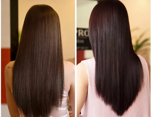 Tóc thẳng ngang vai cho vẻ ngoài thanh thoát