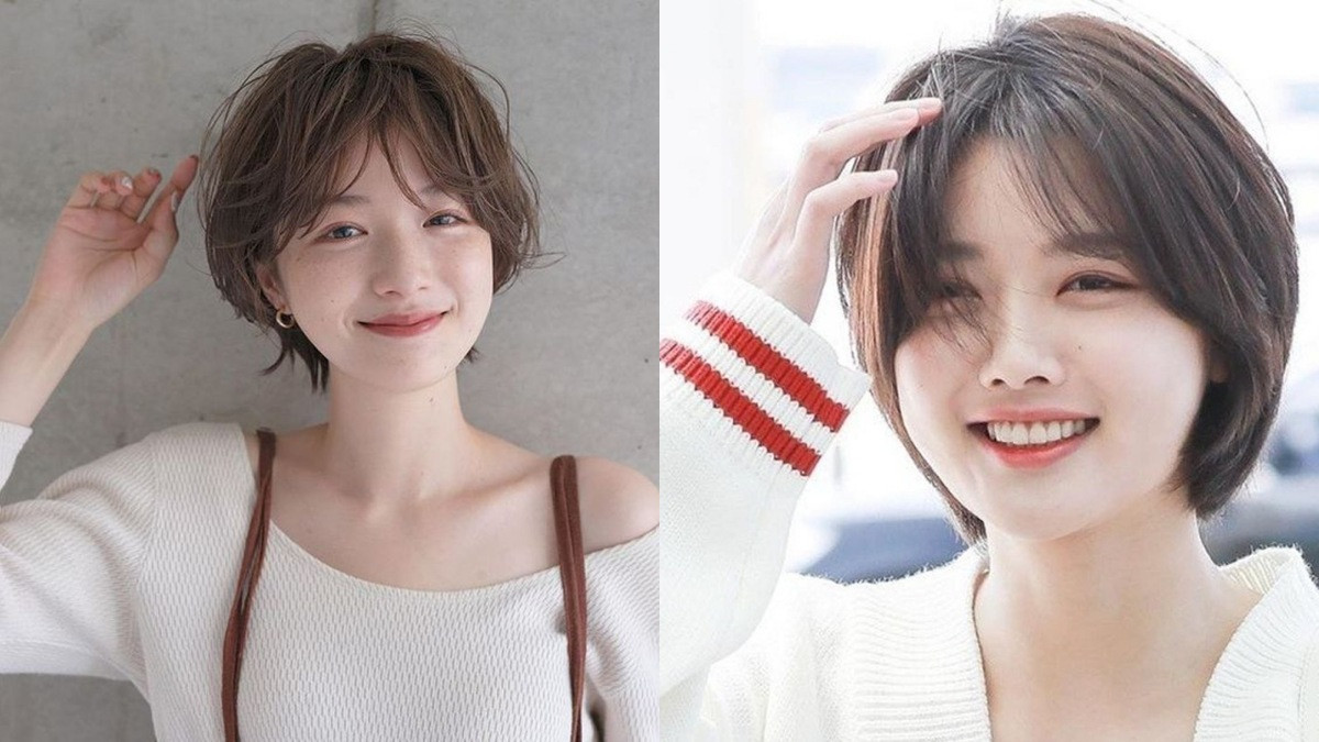 Tóc tomboy cho mặt tròn cá tính