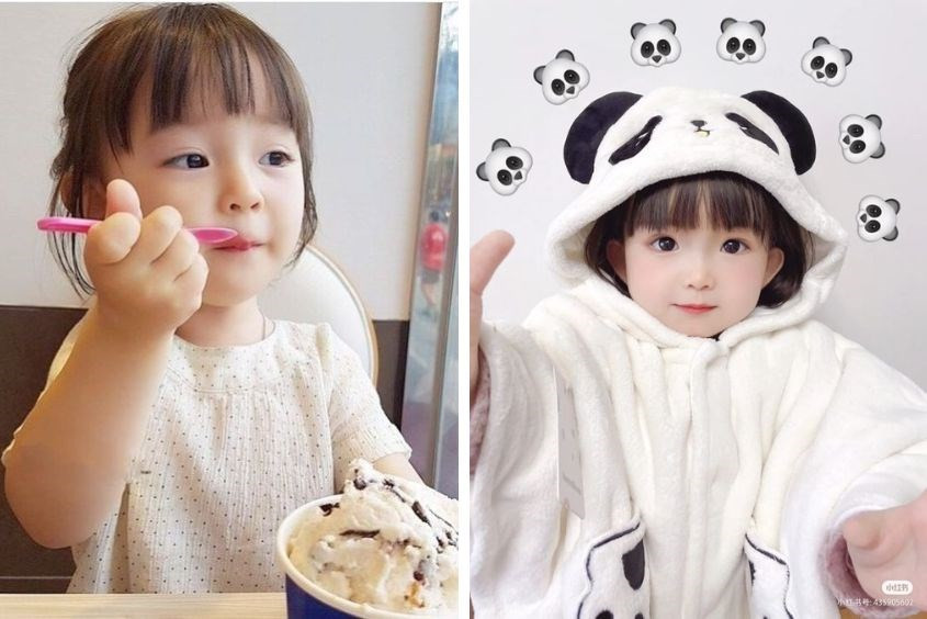 tóc tomboy mái mưa năng động cho bé gái