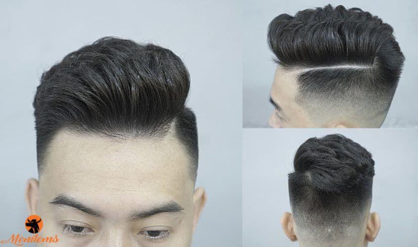 Tóc Undercut nam tính với hai bên cắt sát, phong cách hiện đại