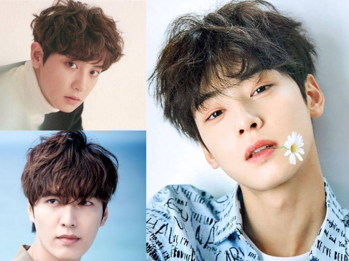 Tóc uốn nhẹ nhàng tạo độ phồng và độ dày tự nhiên cho mái tóc nam mặt gầy